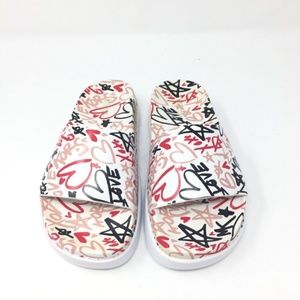 michael kors graffiti slides